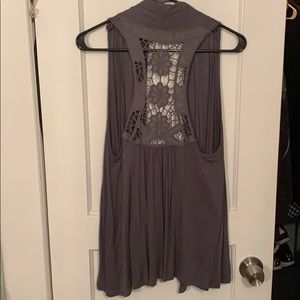 Crochet lace pattern vest